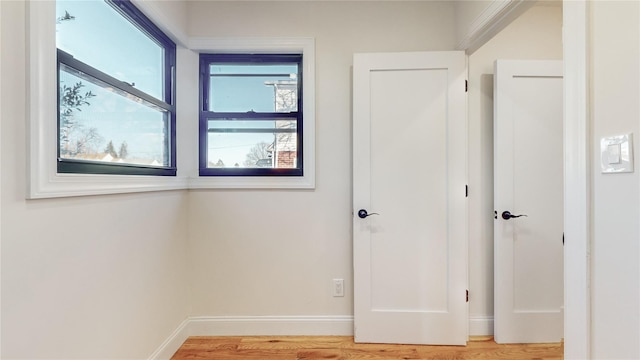 interior space featuring hardwood / wood-style flooring