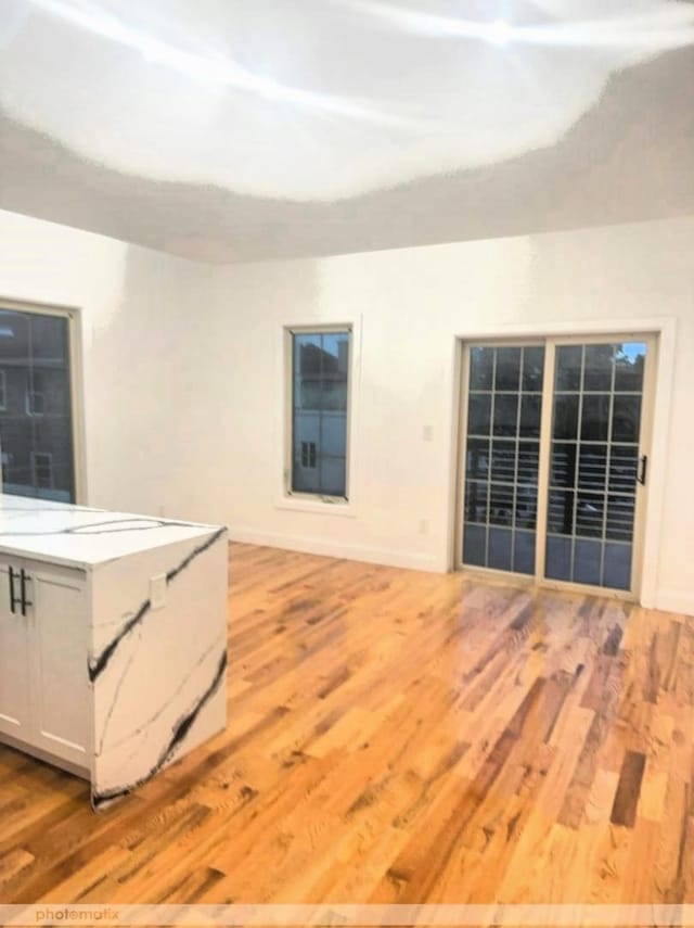 interior space featuring light wood-type flooring