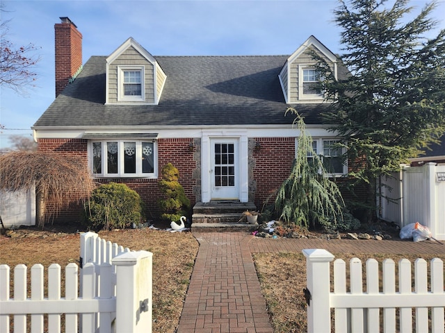 view of cape cod home