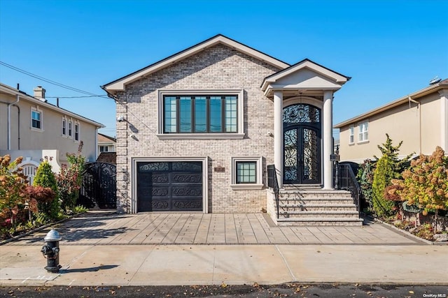 view of front of house featuring a garage