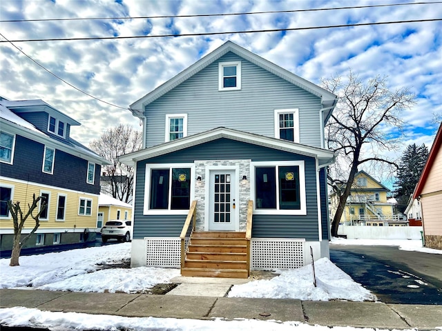 view of front of home