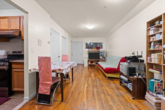 interior space featuring light hardwood / wood-style floors