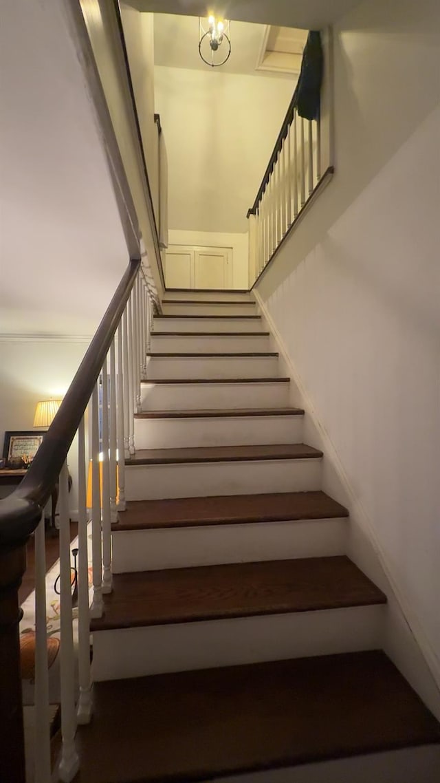 view of stairs