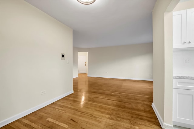 interior space featuring light wood-type flooring