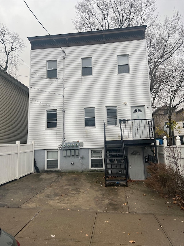 view of back of property