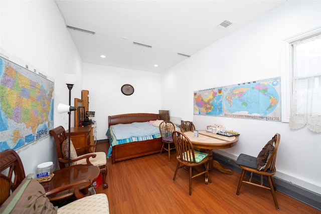 bedroom featuring hardwood / wood-style flooring