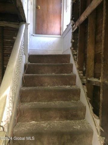view of stairway