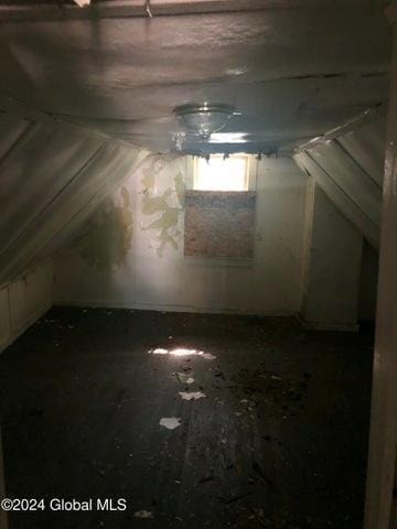 view of attic