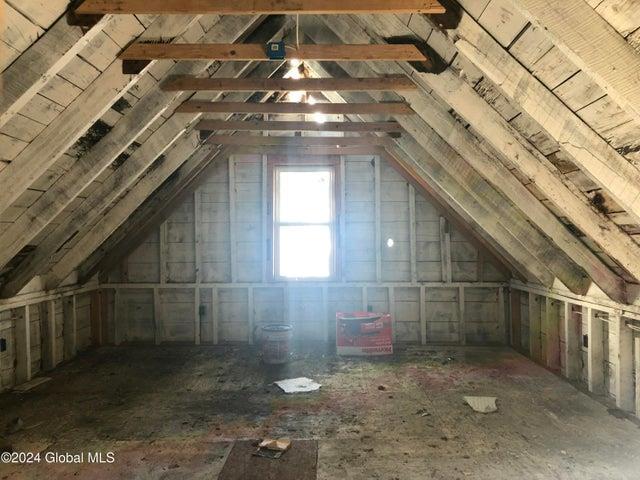 view of attic