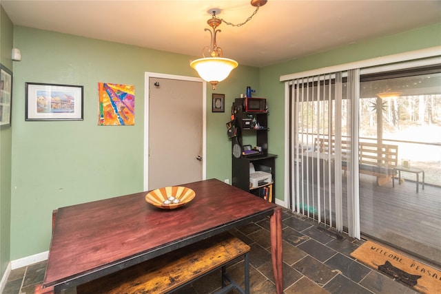 view of dining room