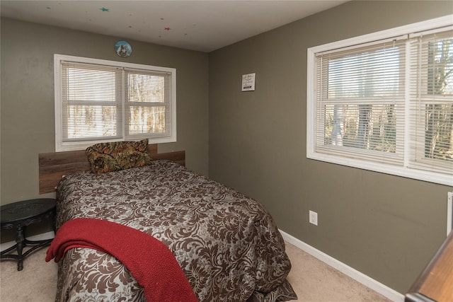 bedroom with carpet flooring