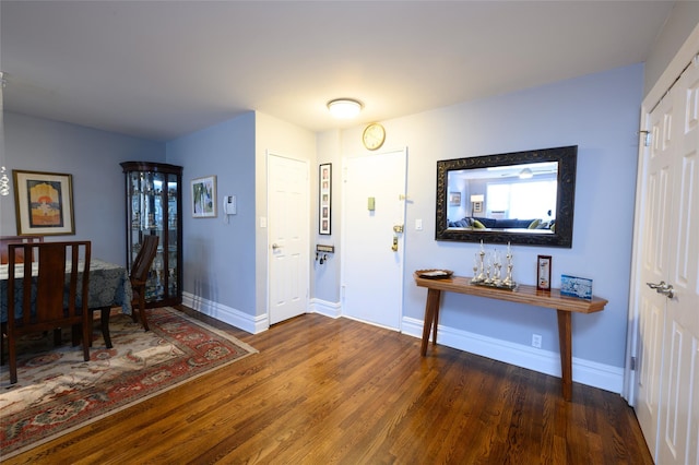 interior space featuring hardwood / wood-style flooring