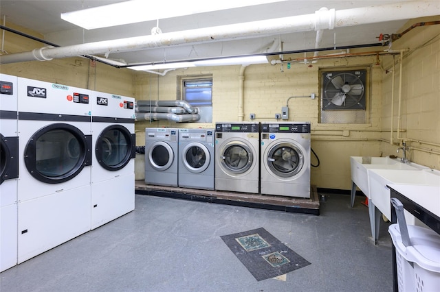 laundry area with washer and clothes dryer