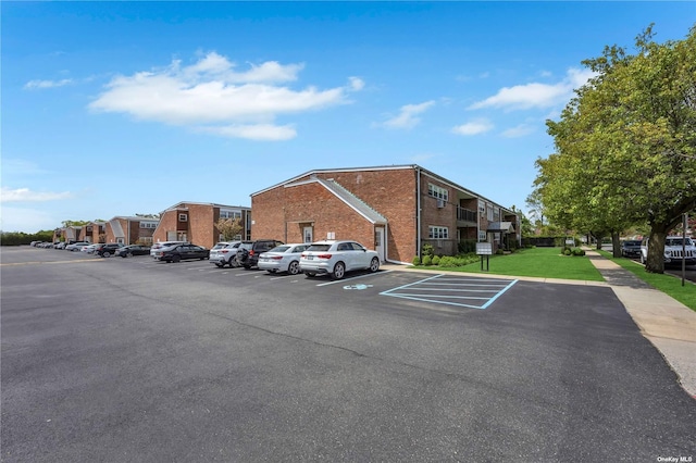 view of parking / parking lot