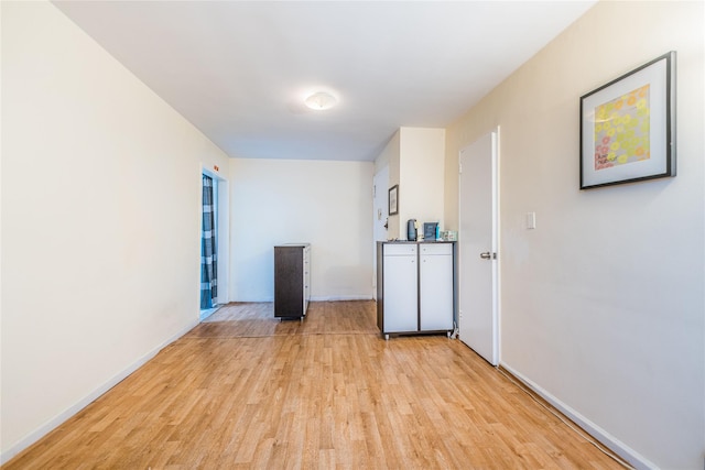 interior space featuring light hardwood / wood-style floors