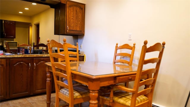 view of dining area