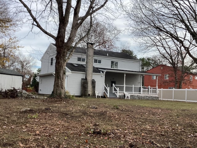 view of rear view of property