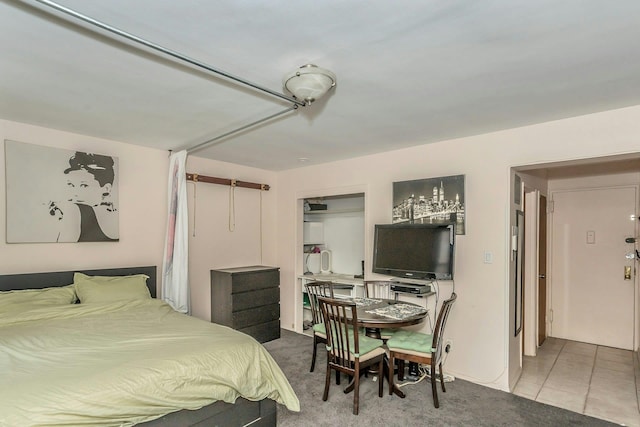 view of tiled bedroom