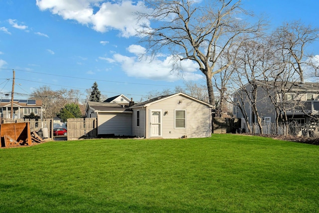 exterior space featuring a yard