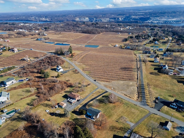 bird's eye view featuring a rural view