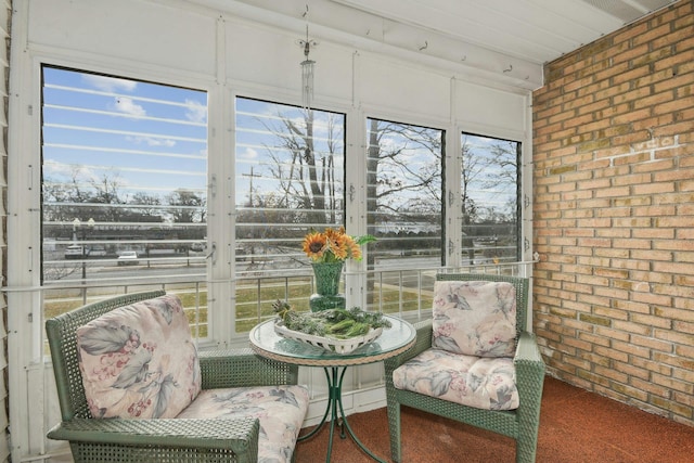 sunroom / solarium featuring a wealth of natural light