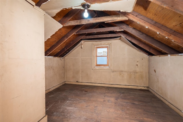 view of attic