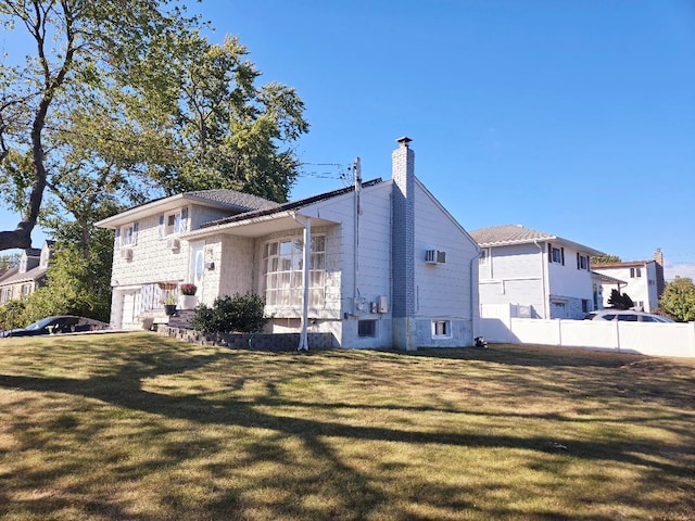 exterior space with a lawn