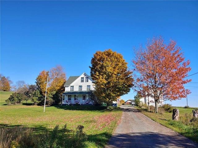 view of front of home with a porch