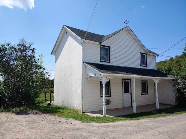 exterior space with a porch