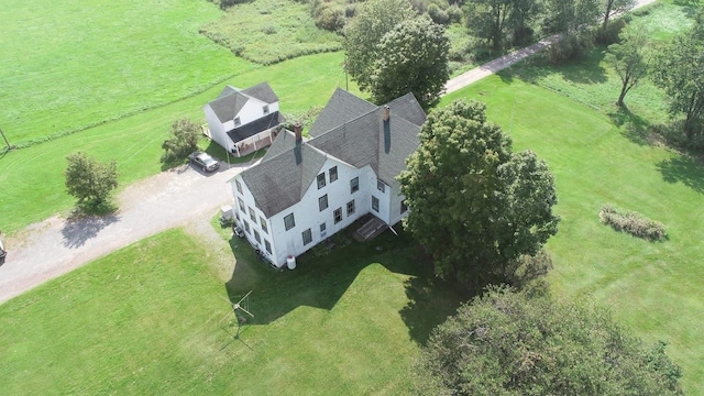 aerial view featuring a rural view