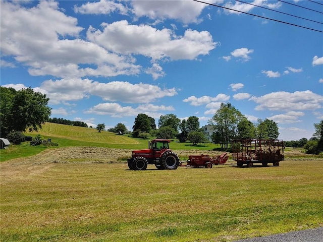 surrounding community with a playground and a lawn