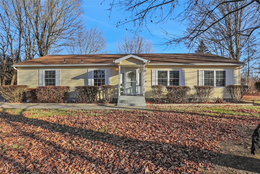 view of ranch-style home