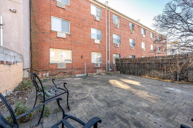 rear view of property with a patio