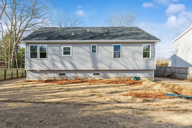 view of back of property