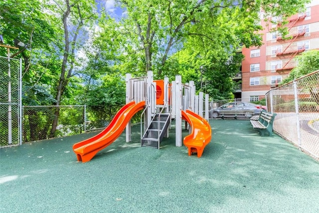 view of jungle gym