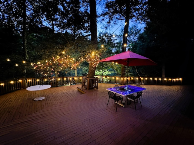 view of wooden terrace