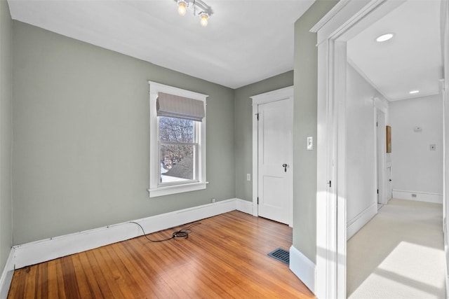 interior space with light wood-type flooring