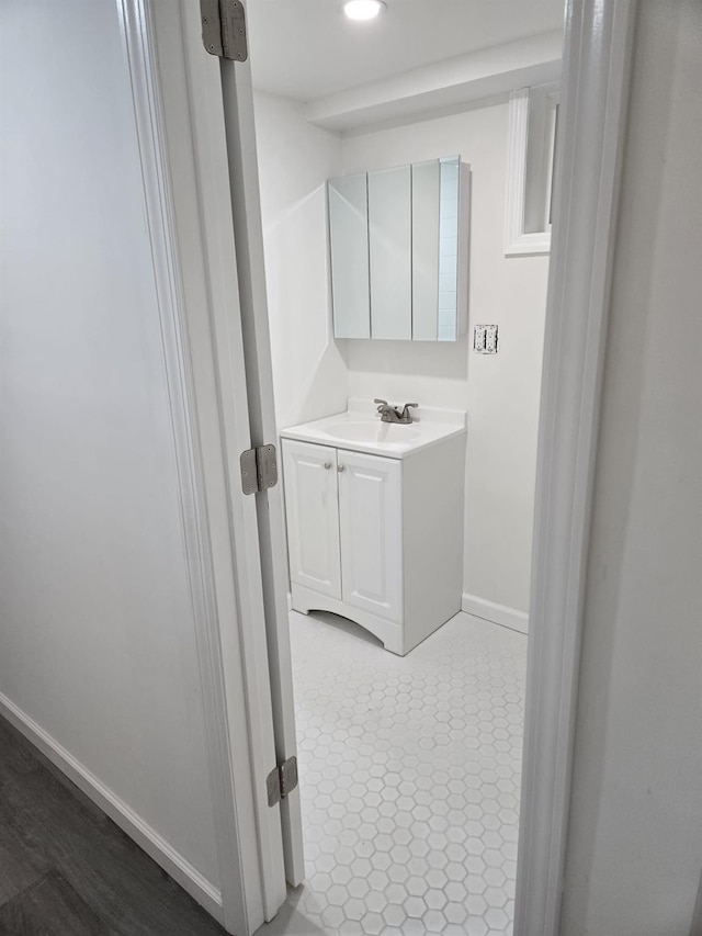 bathroom featuring vanity