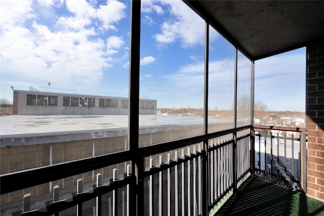 view of sunroom