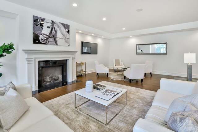 2 Weaver St Unit 3, Scarsdale, NY 10583 - living room with dark wood-type flooring