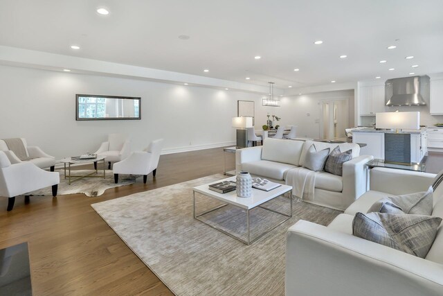 2 Weaver St Unit 3, Scarsdale, NY 10583 - living room featuring hardwood / wood-style floors