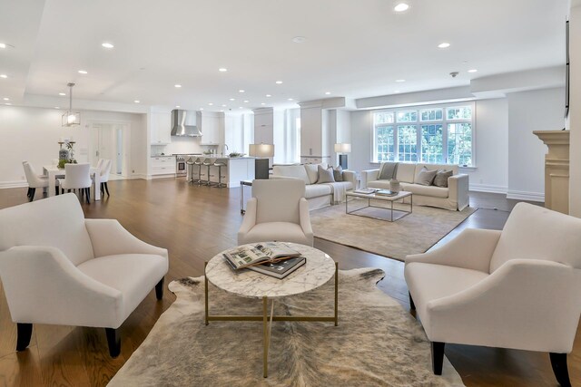 2 Weaver St Unit 3, Scarsdale, NY 10583 - living room with hardwood / wood-style flooring