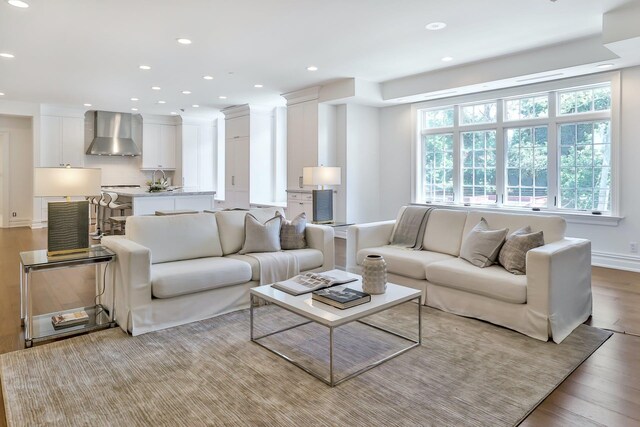 2 Weaver St Unit 3, Scarsdale, NY 10583 - living room with light wood-type flooring