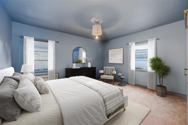 bedroom featuring carpet flooring