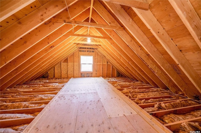 view of attic