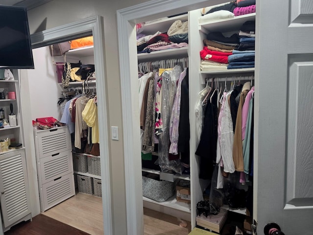 view of closet