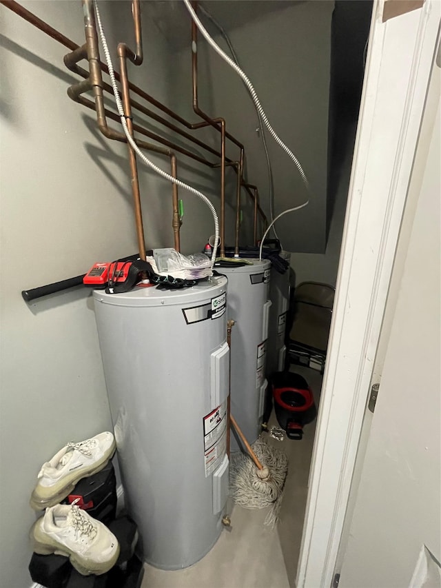 utilities featuring electric water heater