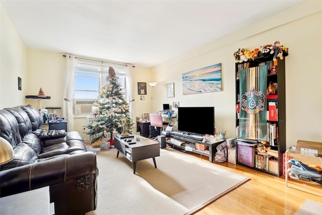 5635 Netherland Ave Unit 4E, Bronx, NY 10471 - living room featuring wood-type flooring and cooling unit