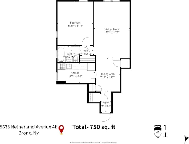 5635 Netherland Ave Unit 4E, Bronx, NY 10471 - floor plan