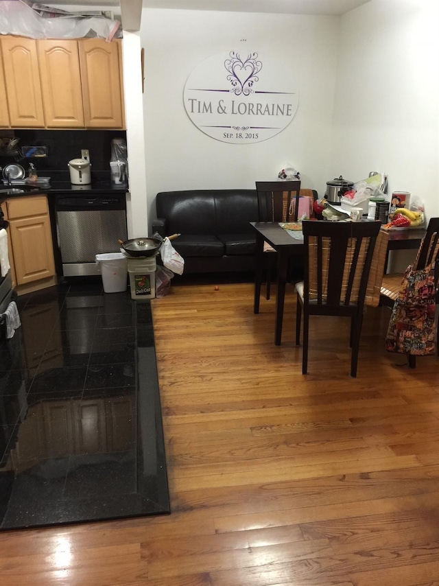 37-33 107th St Unit 4A, Corona, NY 11368 - dining space featuring hardwood / wood-style floors